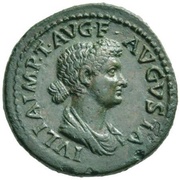 Dupondius - Julia Titi CERES AVGVST S C; Ceres obverse image