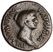 Dupondius - Julia Titi CERES AVGVST S C; Ceres obverse image
