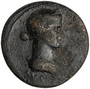 Dupondius - Livia IMP T CAES DIVI VESP F AVG P M TR P P P COS VIII RESTITV; Justitia obverse image