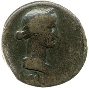 Dupondius - Livia IMP T CAES DIVI VESP F AVG P M TR P P P COS VIII RESTITVIT; Justitia obverse image