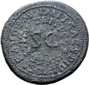 Dupondius - Livia IMP T CAES DIVI VESP F AVG P M TR P P P COS VIII RESTITV; Pietas, Rome, 80-81 reverse image