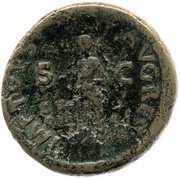 Dupondius - Augustus IMP T VESP AVG RES S C; Victory, Rome, 80-81 reverse image
