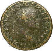Dupondius - Titus IMP T VESP AVG REST S C; Ceres obverse image