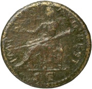 Dupondius - Titus IMP T VESP AVG REST S C; Ceres, Rome, 80-81 reverse image
