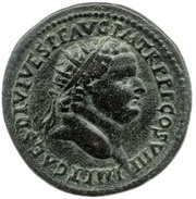 Dupondius - Titus ROMA S C; Roma obverse image