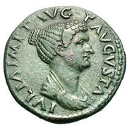 Dupondius - Julia Titi CERES AVGVST S C obverse image