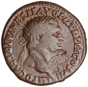 Dupondius - Domitian ROMA S C; Roma obverse image