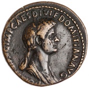 Dupondius - Domitia DIVI CAESARIS MATER obverse image
