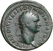 Dupondius - Domitian TR P COS VIII DES VIIII P P S C; Minerva obverse image