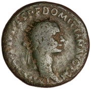 Dupondius - Domitian TR P COS VIII DES VIIII P P S C; Minerva obverse image