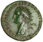 Dupondius - Domitian TR P COS VIII DES VIIII P P S C; Minerva obverse image