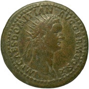 Dupondius - Domitian ANNONA AVG S C; Annona obverse image