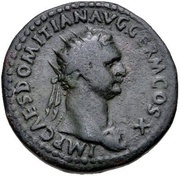Dupondius - Domitian ANNONA AVG S C; Annona obverse image