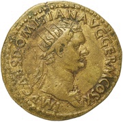 Dupondius - Domitian FIDEI PVBLICAE S C; Fides obverse image