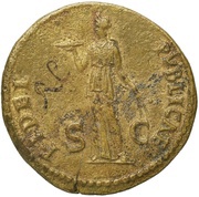 Dupondius - Domitian FIDEI PVBLICAE S C; Fides, Rome, 84 reverse image