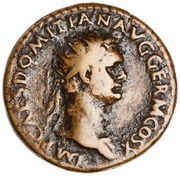 Dupondius - Domitian FIDEI PVBLICAE S C; Fides obverse image