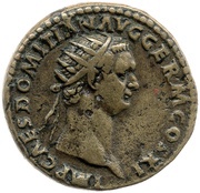 Dupondius - Domitian ANNONA AVG S C; Annona obverse image