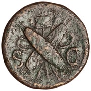 Dupondius - Domitian S C, Rome, 85 reverse image