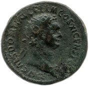 Dupondius - Domitian AETERNITATI AVGVST S C; Aeternitas obverse image