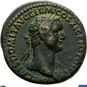 Dupondius - Domitian ANNONA AVGVST S C; Annona obverse image