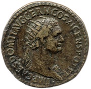 Dupondius - Domitian FIDEI PVBLICAE S C; Fides obverse image