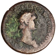 Dupondius - Domitian S C; Mars and Victory obverse image