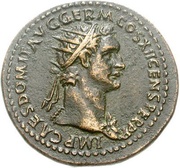 Dupondius - Domitian ANNONA AVG S C; Annona obverse image
