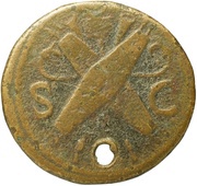 Dupondius - Domitian S C, Rome, 86 reverse image