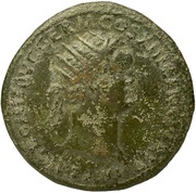Dupondius - Domitian FIDEI PVBLICAE S C; Fides obverse image