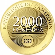 2000 Francs John Paul II obverse image