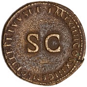Dupondius - Domitian IMP XIIII COS XIII CENSOR PERPETVVS P P, Rome, 87 reverse image