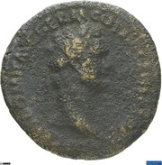 Dupondius - Domitian VIRTVTI AVGVSTI S C; Virtus obverse image