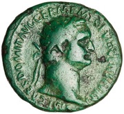 Dupondius - Domitian COS XIIII LVD SAEC FEC S C obverse image