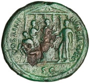 Dupondius - Domitian COS XIIII LVD SAEC FEC S C, Rome, 88 reverse image