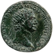 Dupondius - Domitian COS XIIII LVD SAEC FEC S C obverse image