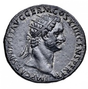 Dupondius - Domitian FIDEI PVBLICAE S C; Fides obverse image