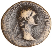 Dupondius - Domitian FORTVNAE AVGVSTI S C; Fortuna obverse image