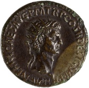Dupondius - Nerva FORTVNA AVGVST S C; Fortuna obverse image