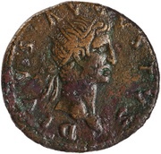 Dupondius - Augustus IMP NERVA CAES AVG REST S C obverse image