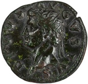 Dupondius - Augustus IMP NERVA CAES AVG REST S C obverse image