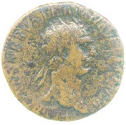 Dupondius - Trajan TR POT COS II S C; Abundantia obverse image