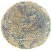 Dupondius - Trajan TR POT COS II S C; Abundantia, Rome, 98-99 reverse image