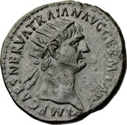 Dupondius - Trajan TR POT COS II S C; Abundantia obverse image