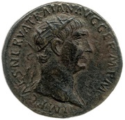 Dupondius - Trajan TR POT COS III P P S C; Securitas obverse image