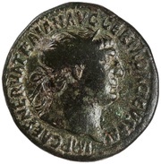 Dupondius - Trajan TR P VII IMP IIII COS V P P S C; Abundantia obverse image