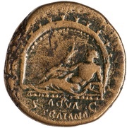 Dupondius - Trajan S P Q R OPTIMO PRINCIPI S C AQVA TRAIANA, Rome, 103-111 reverse image