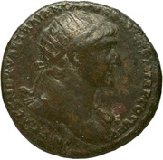 Dupondius - Trajan S P Q R OPTIMO PRINCIPI S C ITALIA REST; Italia obverse image