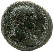 Dupondius - Trajan S P Q R OPTIMO PRINCIPI S C ROMA REST; Roma obverse image