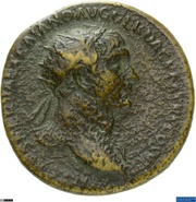 Dupondius - Trajan S P Q R OPTIMO PRINCIPI S C; Felicitas obverse image