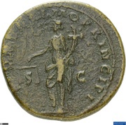 Dupondius - Trajan S P Q R OPTIMO PRINCIPI S C; Felicitas, Rome, 103-111 reverse image